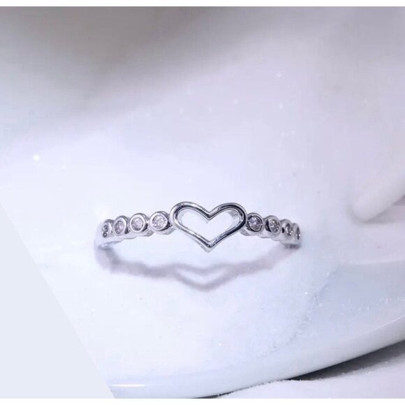 Sterling Silver Heart Ring - Picture 3 of 5